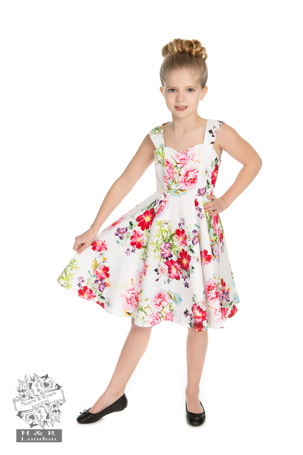 Girls Rose Paradise Swing Dress